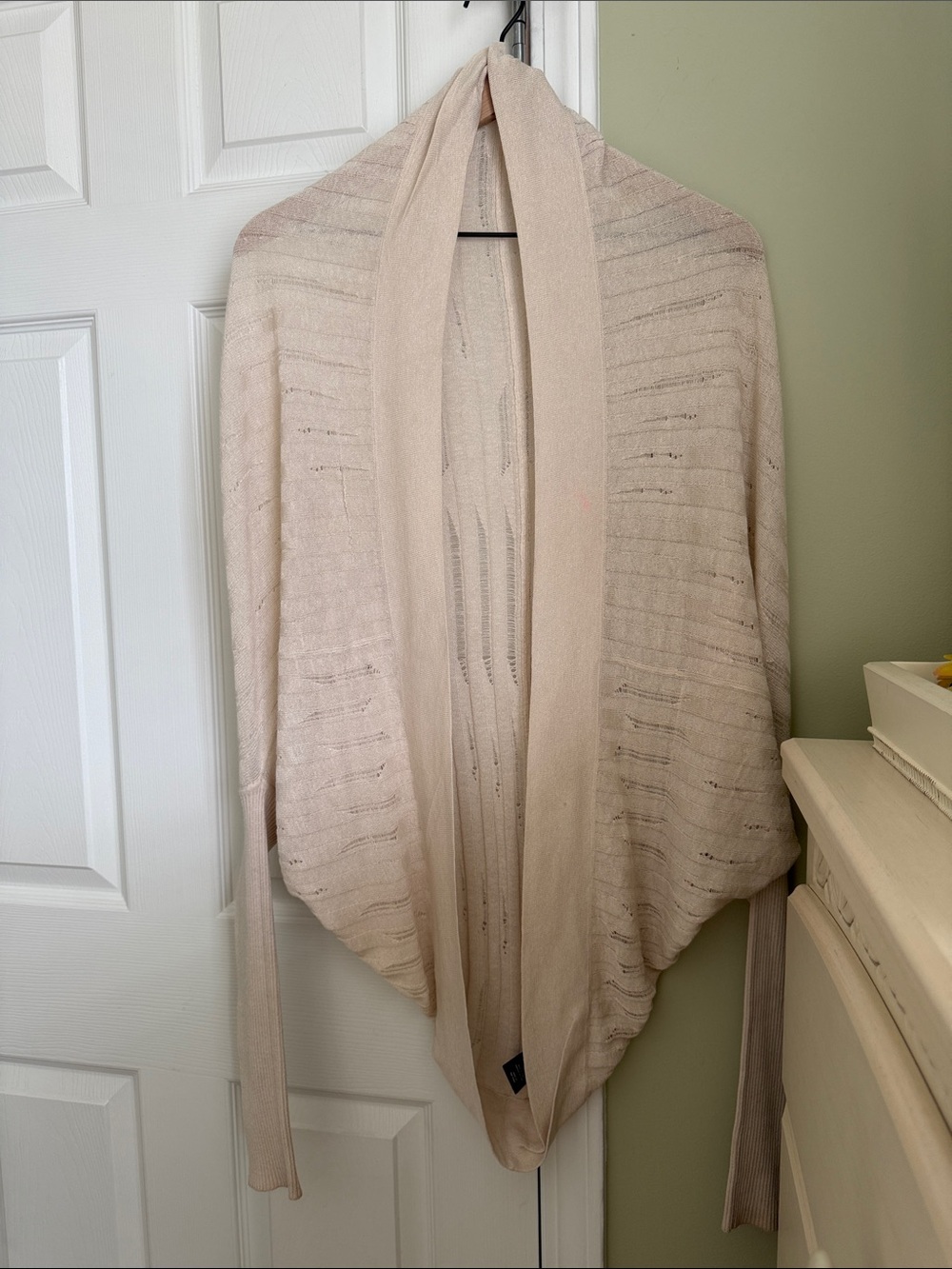 L.A.M.B By Gwen Stefani Shredded Cocoon Cardigan Size S